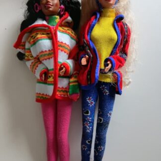 United Colors of Bennetton Barbie and Christie Pair (1990)