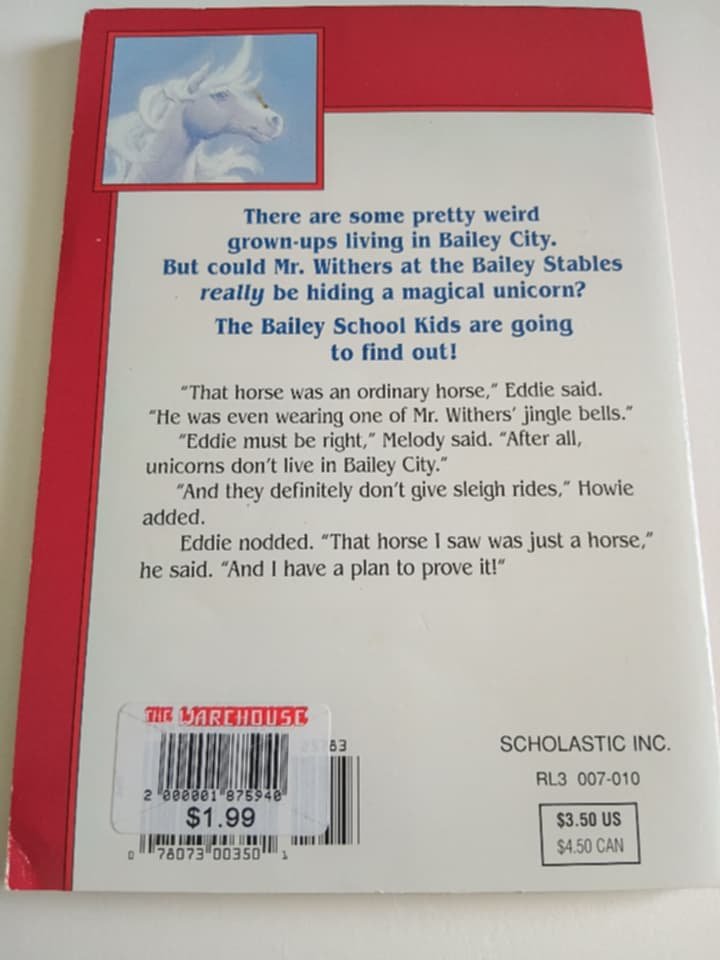 Bailey School Kids Book #28 - Unicorns Don't Give Sleigh Rides - Image 2