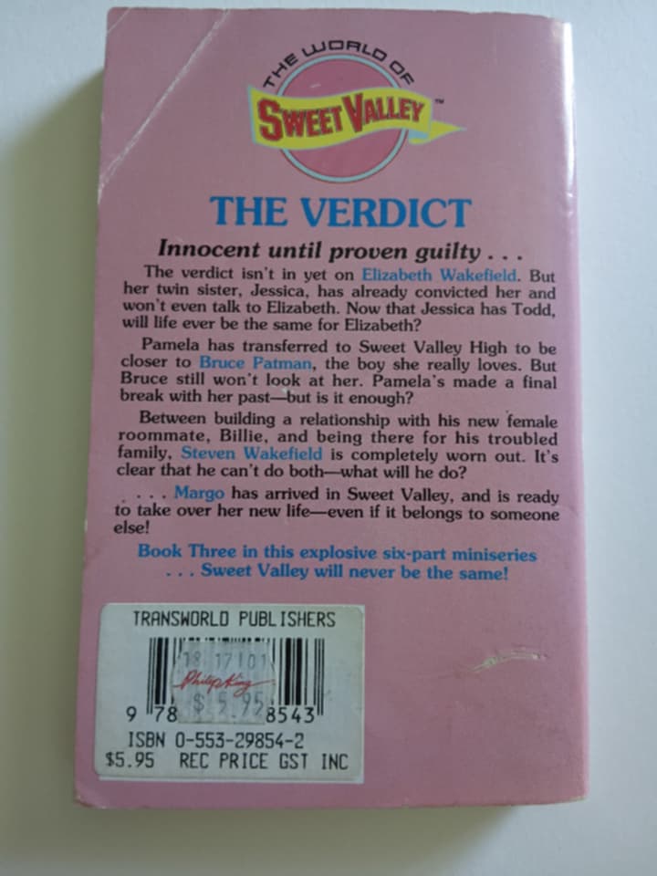 Sweet Valley High #97 - The Verdict - Image 2